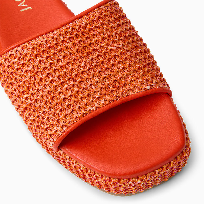 Bay Raffia Flatform Sandal