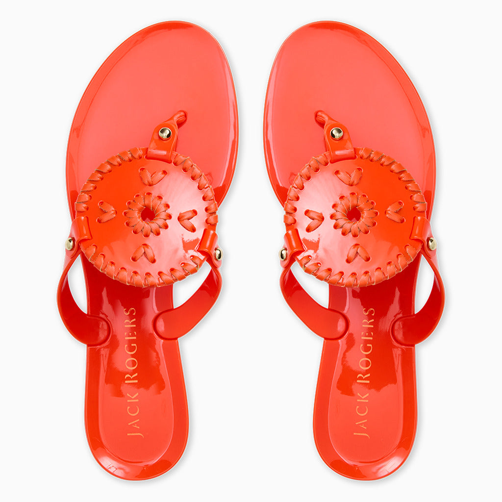 Jack Rogers Collins Jelly Medallion Flip-Flop | PVC | Flame – Jack