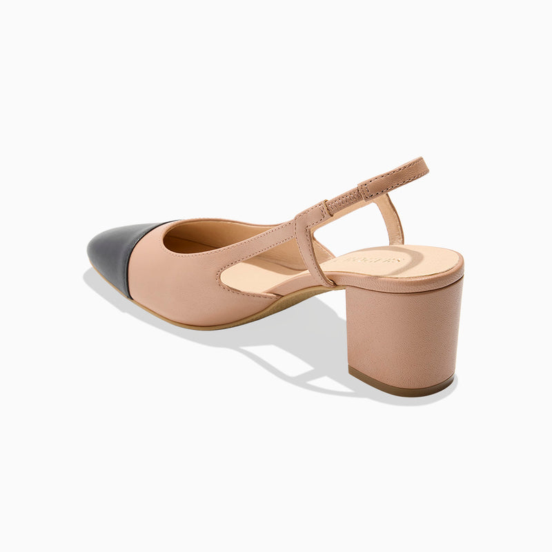 Summer Cap Toe Slingback Heel