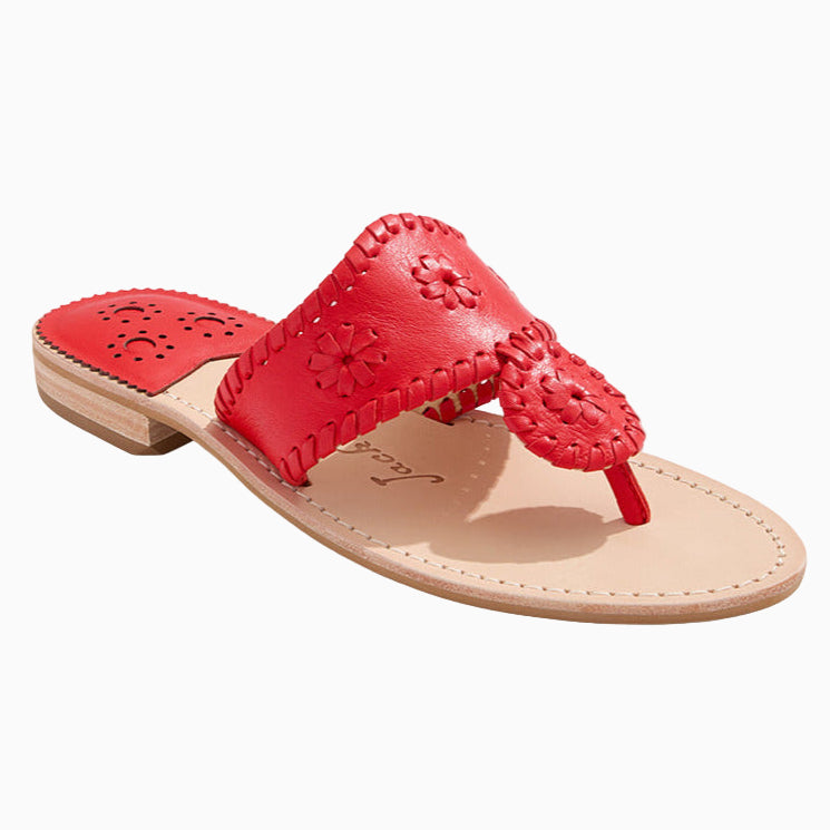 Jacks Leather Flat Sandal