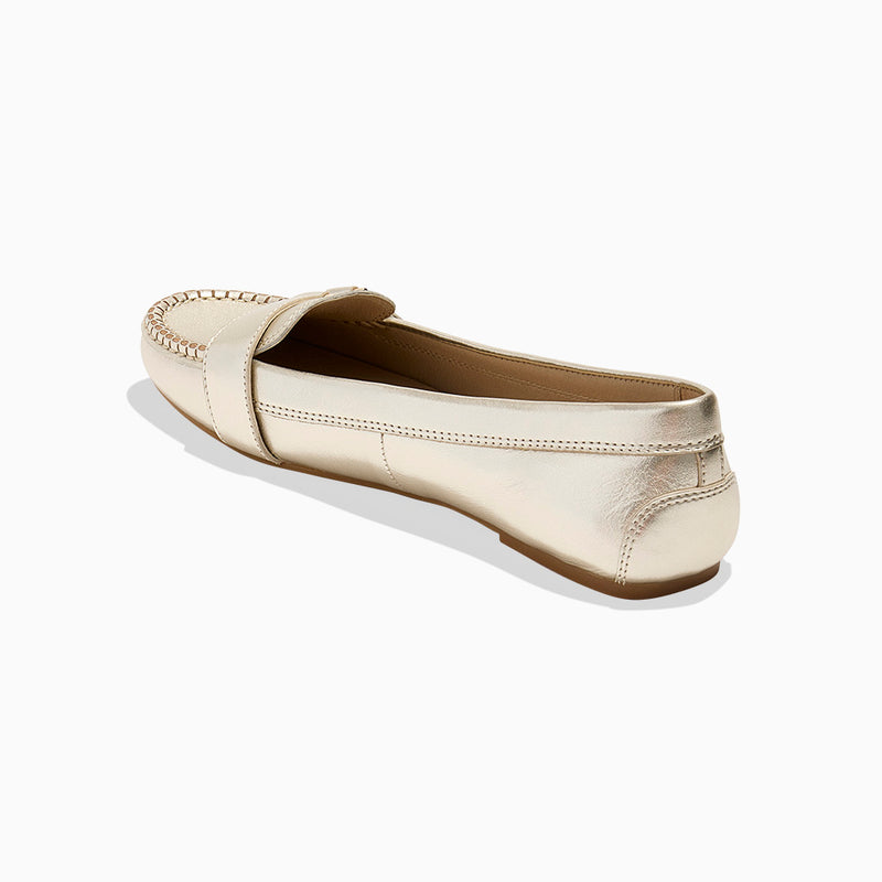 Hanover Leather Hardware Flat Moccasin