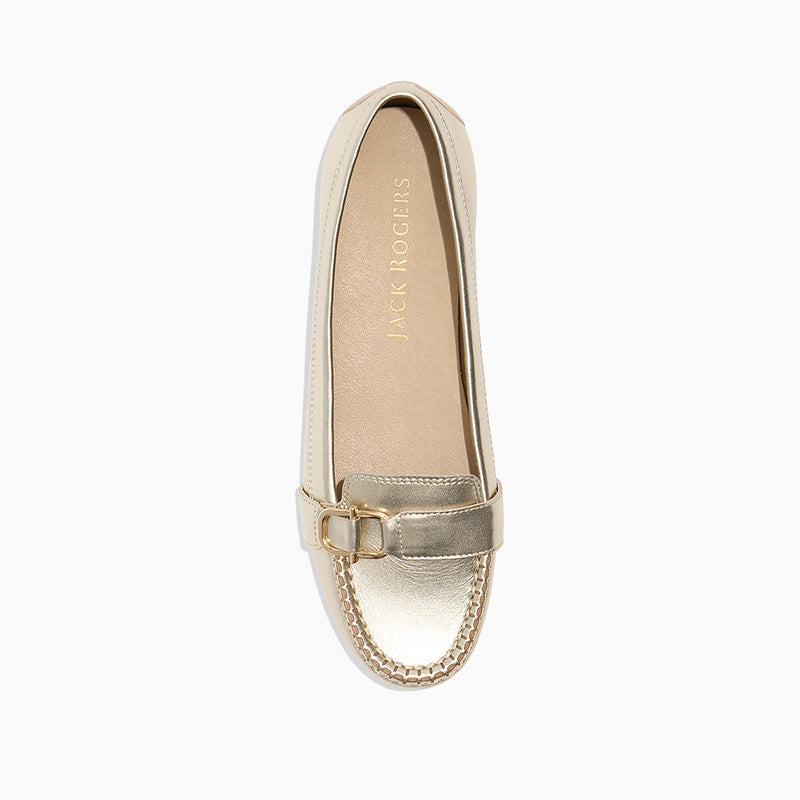 Hanover Leather Hardware Flat Moccasin