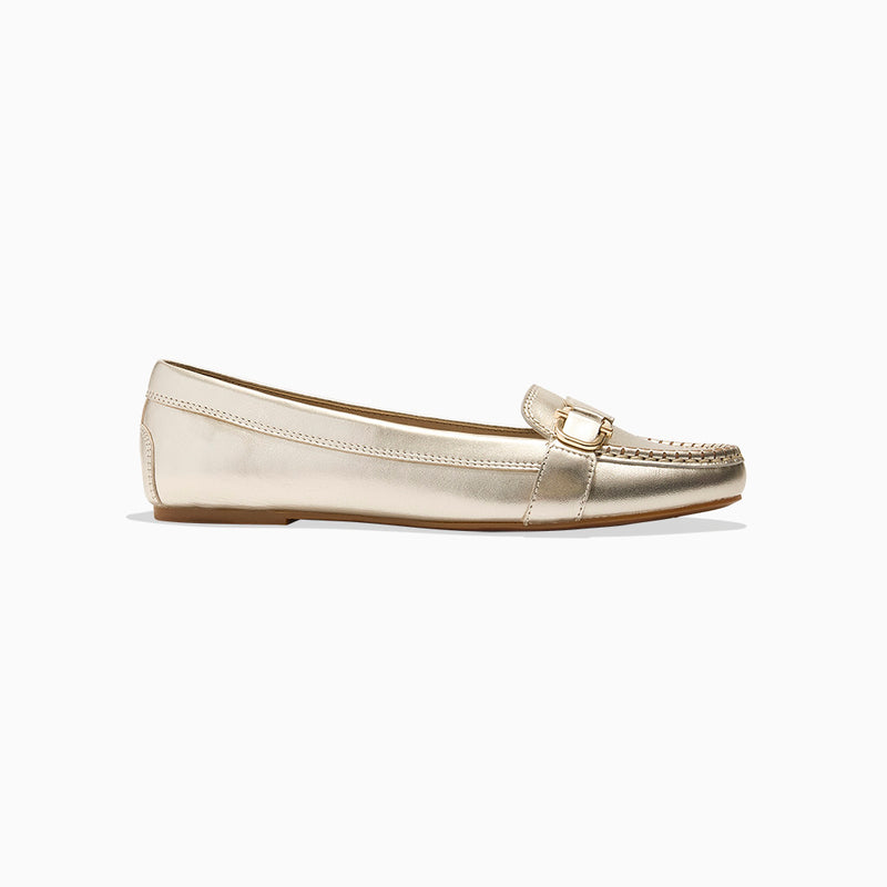 Hanover Leather Hardware Flat Moccasin