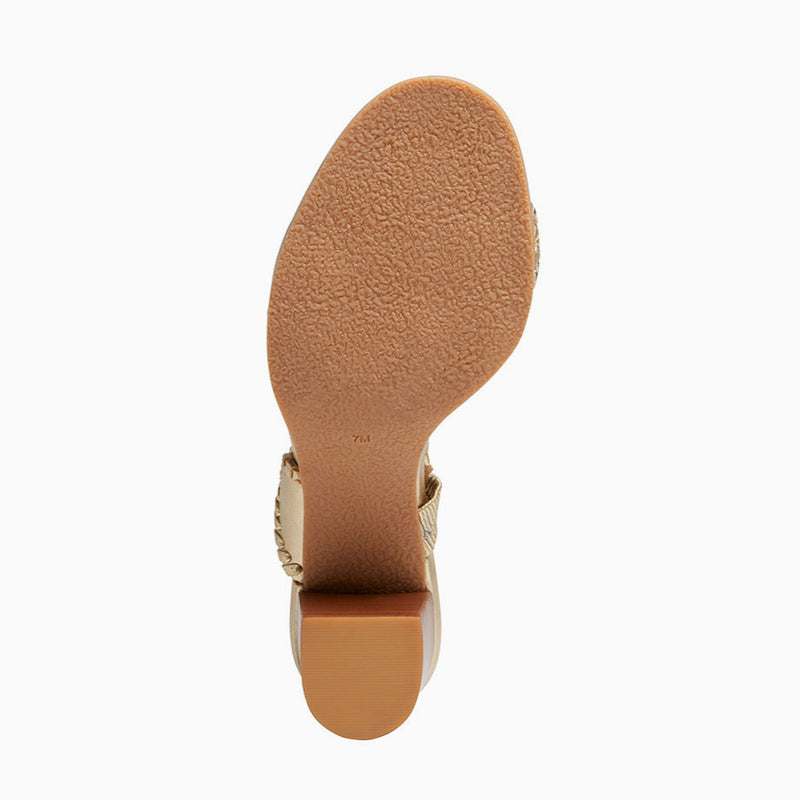 Lauren Leather Block Mid Heel