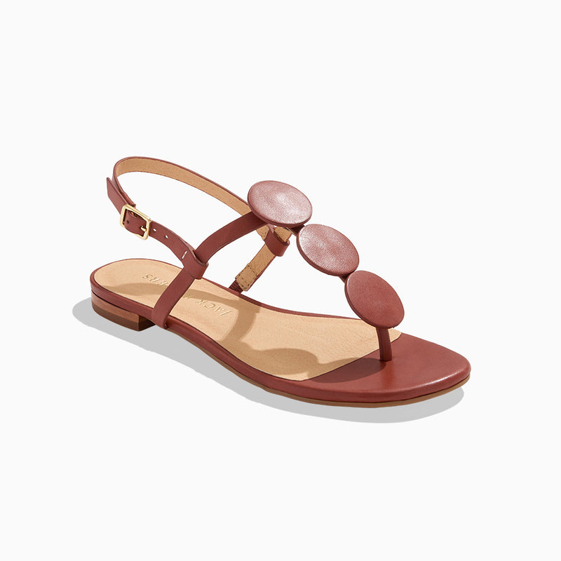 Worth Leather Flat Sandal