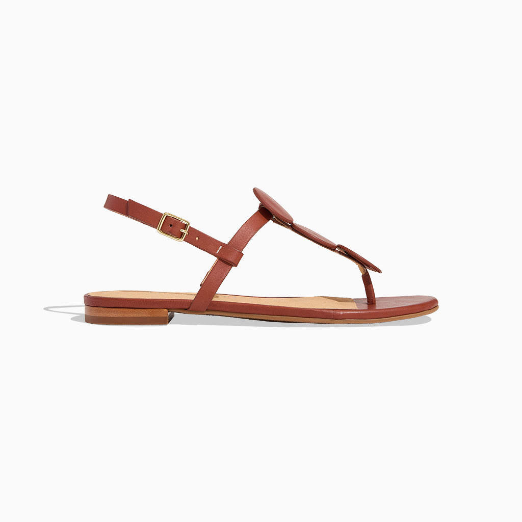 【PORTERNA】Julie flat sandals Juebong Cut Peep Toe for Women Girls Dressy Sandals Summer