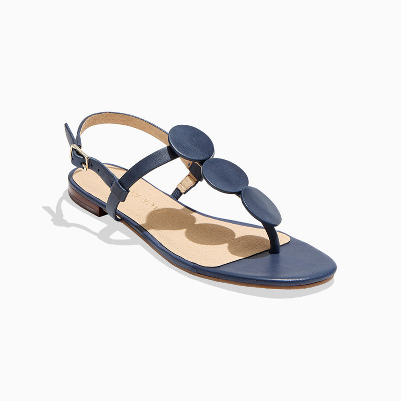 Worth Leather Flat Sandal