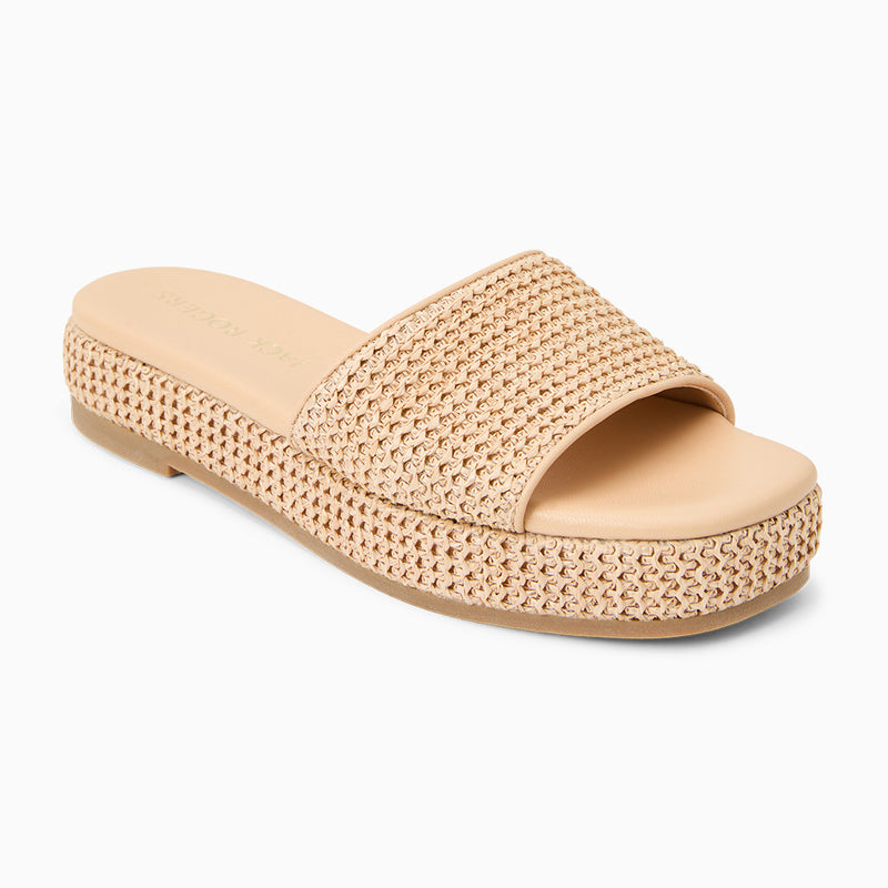 Bay Raffia Flatform Sandal