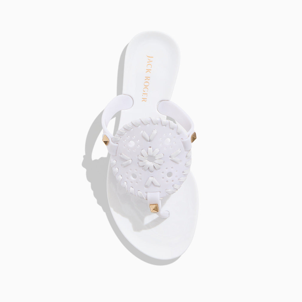 Girls Georgica Jelly - White – Jack Rogers USA