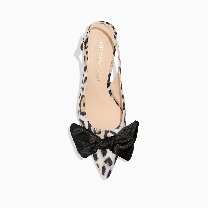 Debra Fabric Slingback Kitten Heel