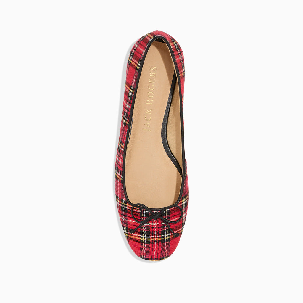 Kenlyn Ballet - Red Tartan / Black – Jack Rogers USA