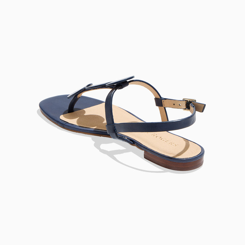 Worth Leather Flat Sandal