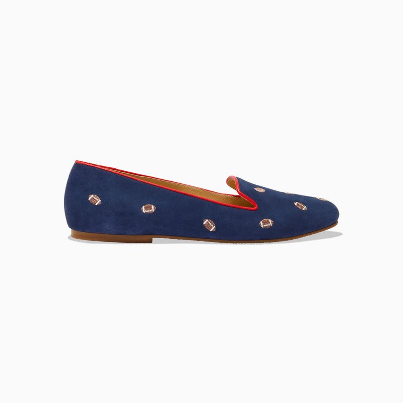 Jacks Suede Embroidered Football Loafer