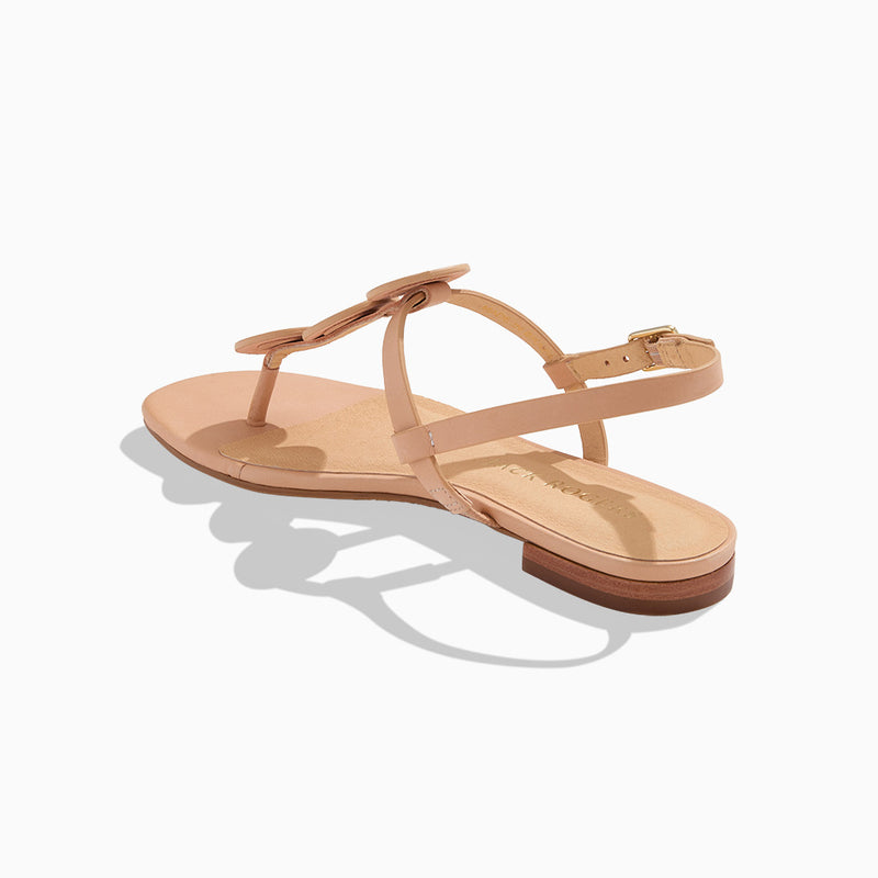 Worth Leather Flat Sandal