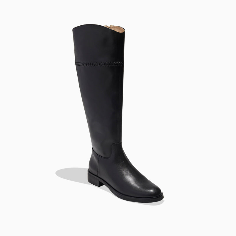 Adaline Leather Knee High Riding Boot