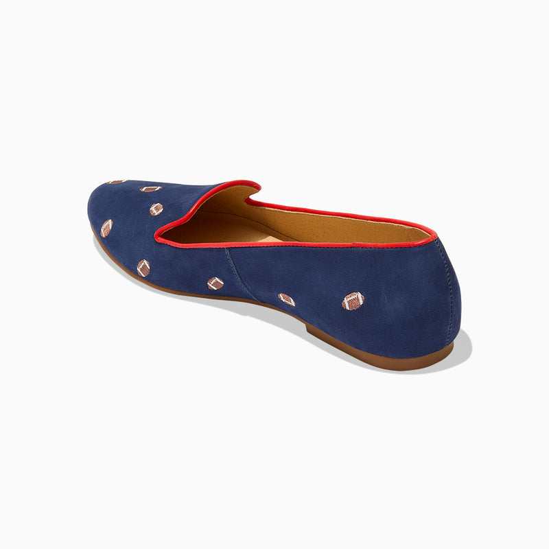 Jacks Suede Embroidered Football Loafer