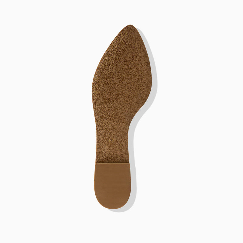 Beacon Leather Stitch Flat Mule