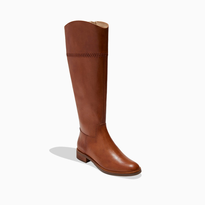 Adaline Leather Knee High Riding Boot