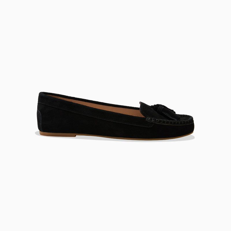 Melnick Suede Tassel Moccasin