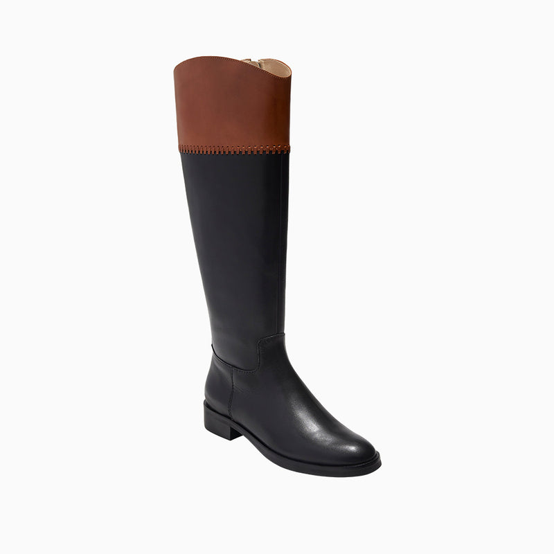 Adaline Leather Knee High Riding Boot