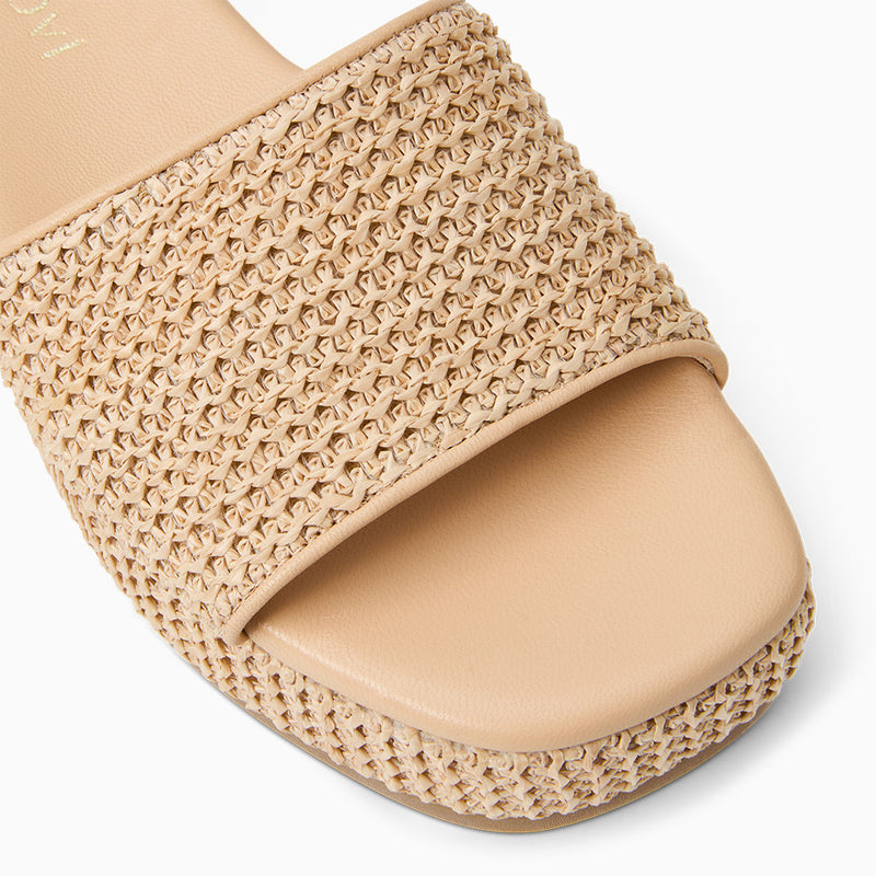 Bay Raffia Flatform Sandal