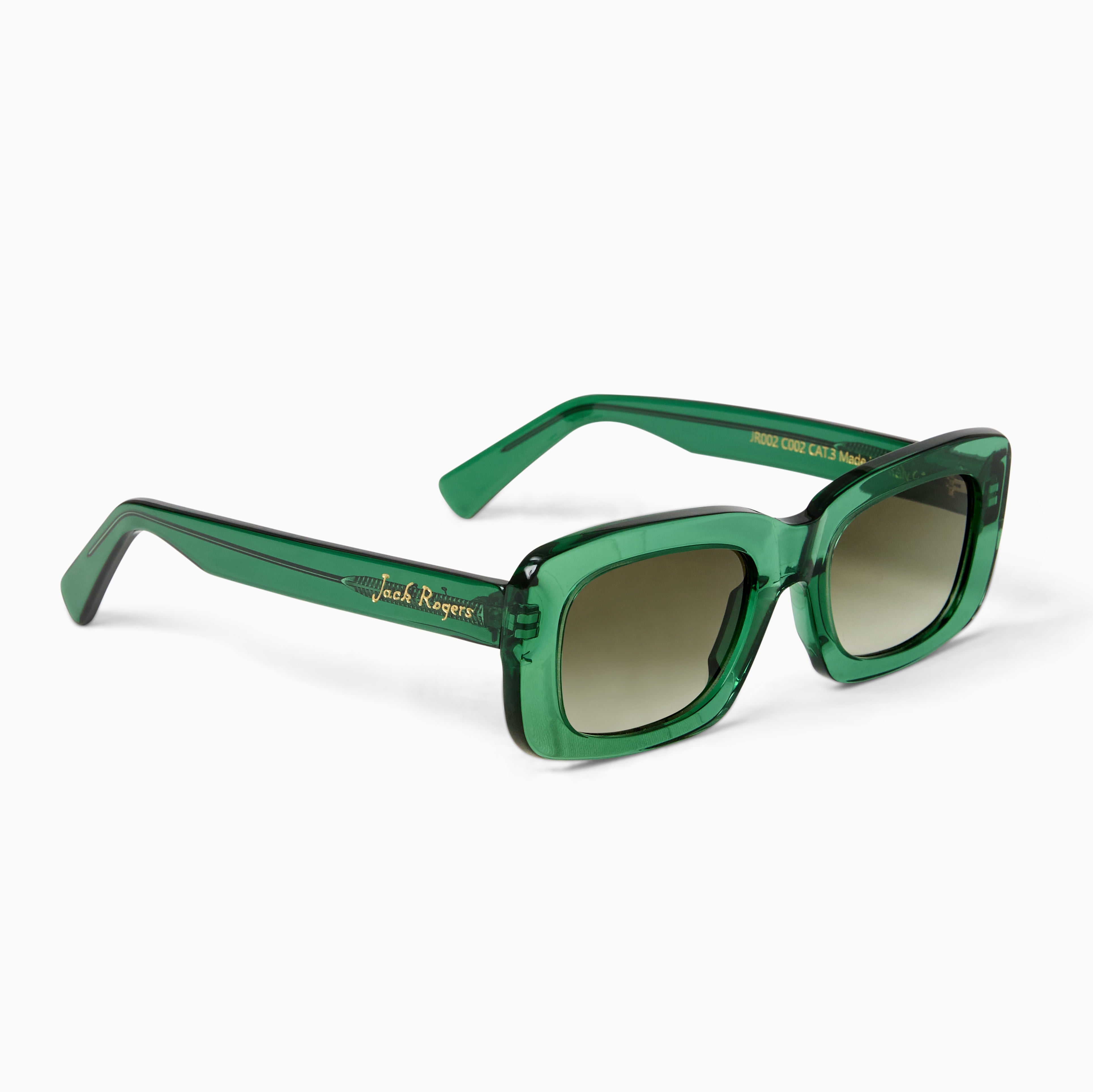 Lucianna Square Frame Sunglasses in Green | Trendy Square