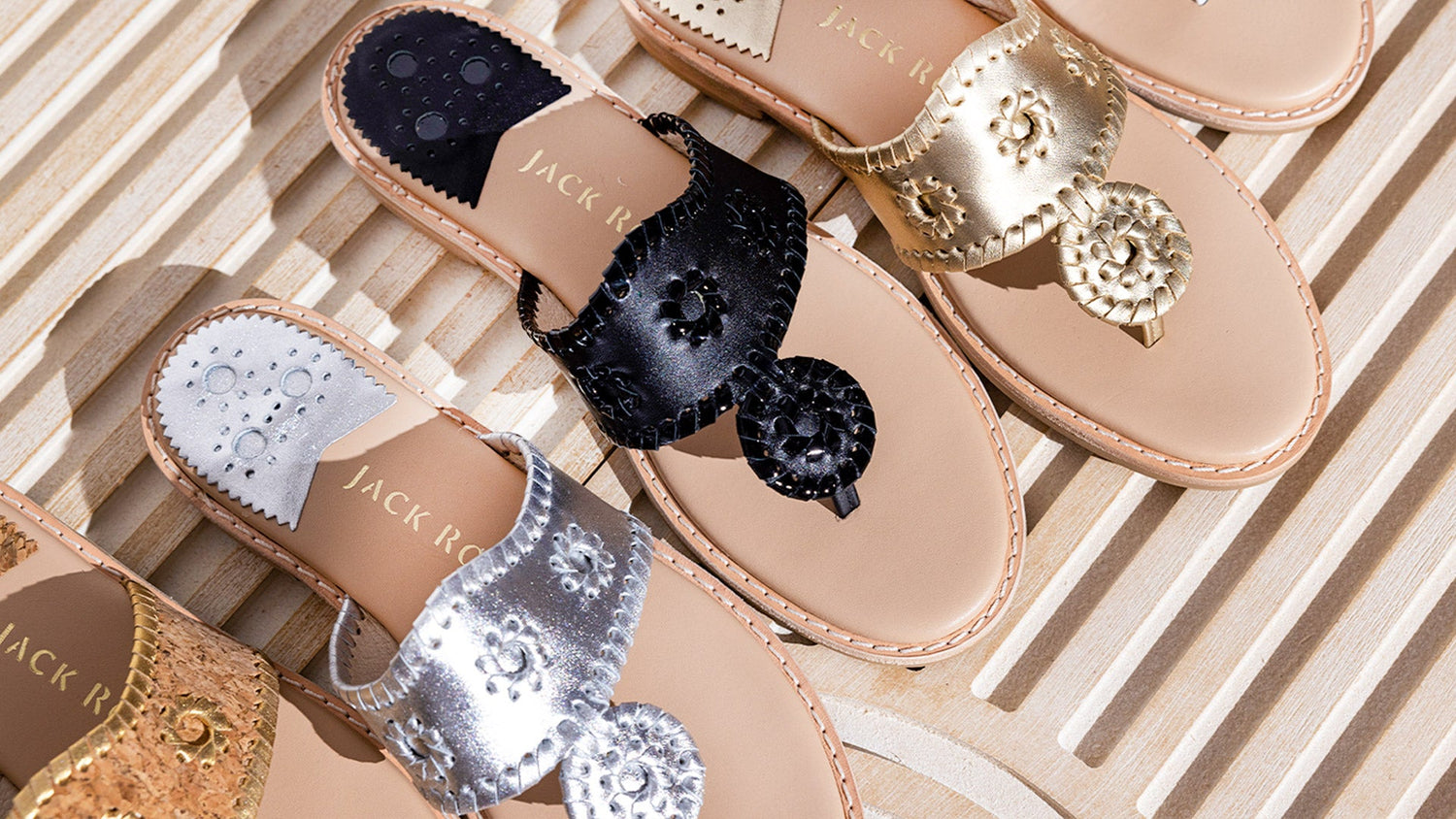 Worn Silver Jack Rogers