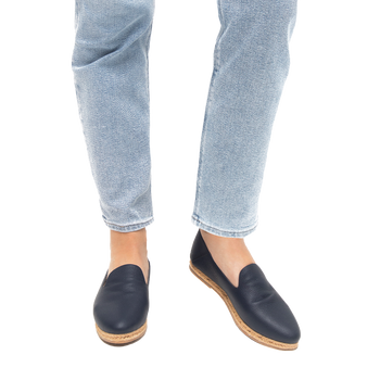 Audrey Pebbled Flat Espadrille