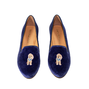 Embroidered Golden Doodle Loafer