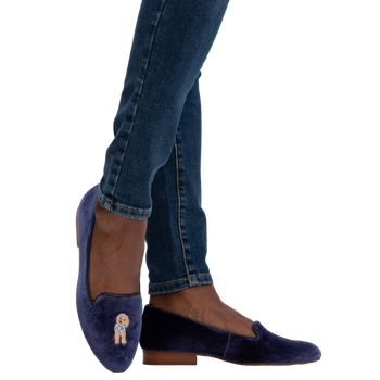 Embroidered Golden Doodle Loafer