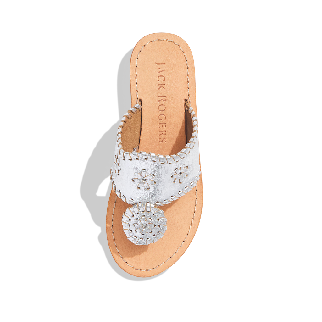 Jack rogers 2025 sandals silver