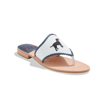 Patriotic Dog Embroidered Sandal