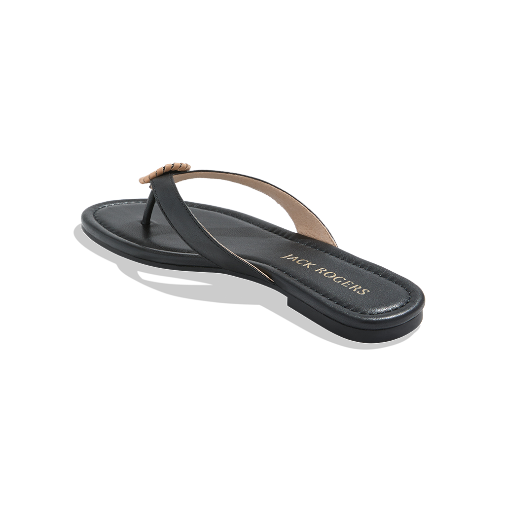 Roxy Flip Flop Black Toast Jack Rogers USA
