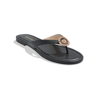 Roxy Flip Flop - 5 / BLACK/TOAST