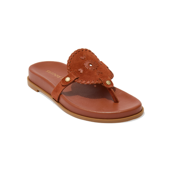 Collins Suede Casual Sandal - 5 / LUGGAGE