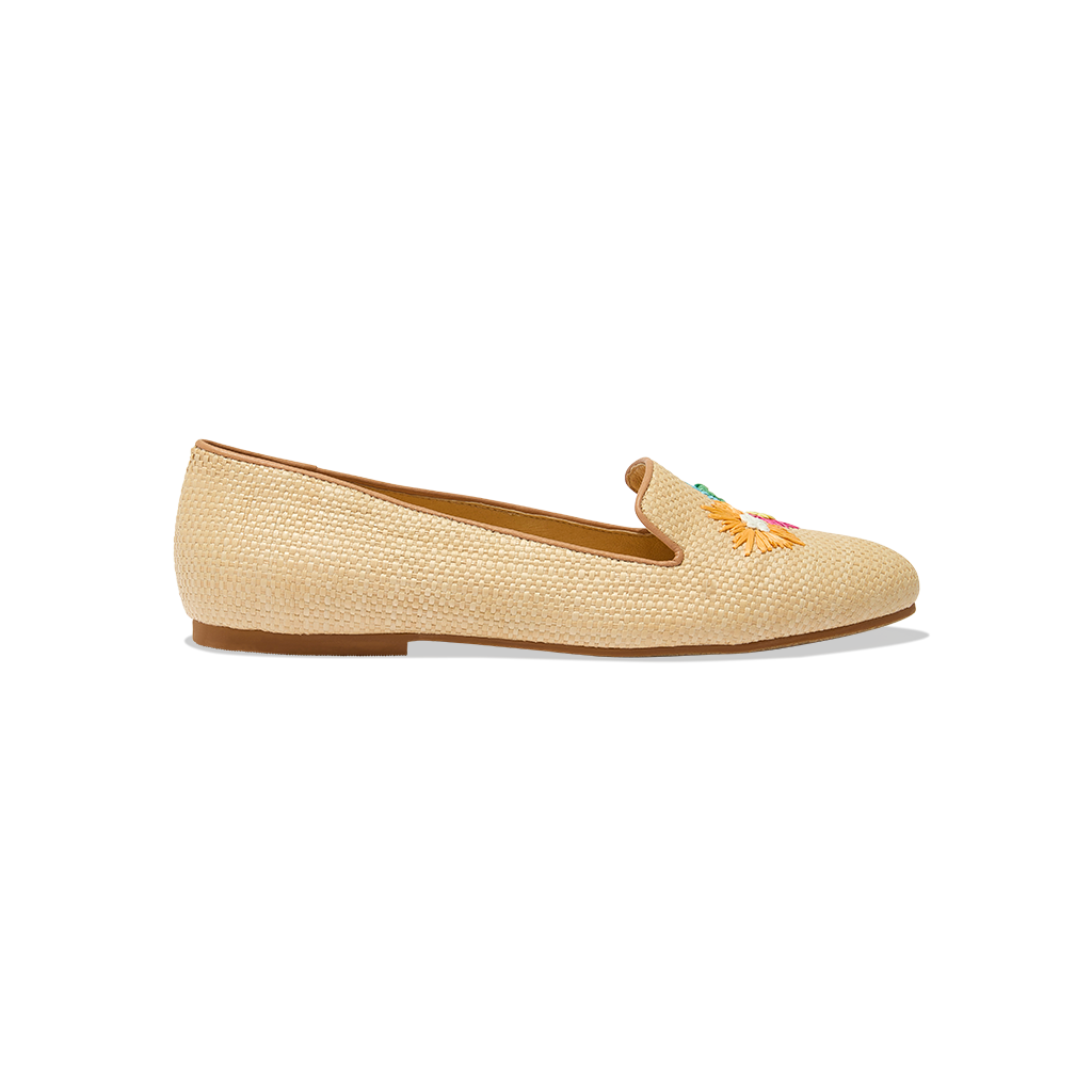 Flower Embroidery Loafer