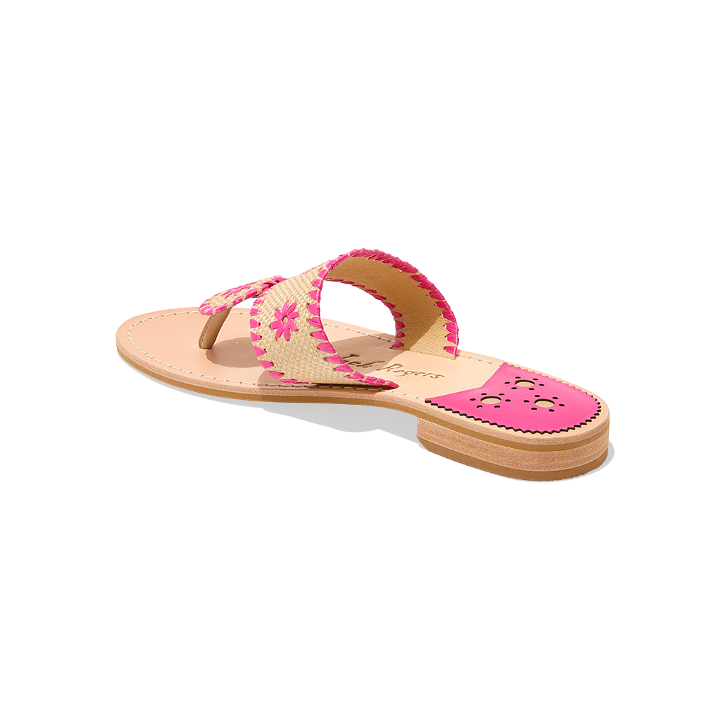 Jacks Flat Sandal Rattan