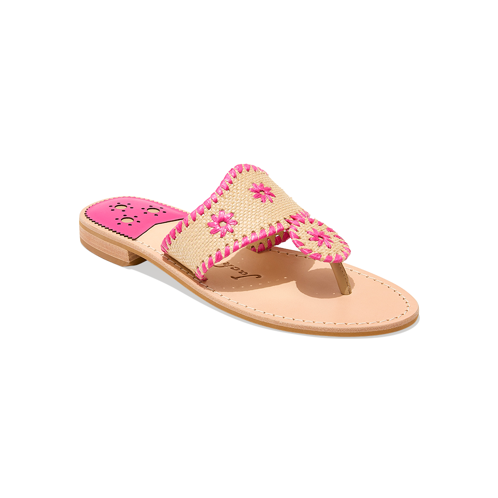 Jacks Flat Sandal Rattan