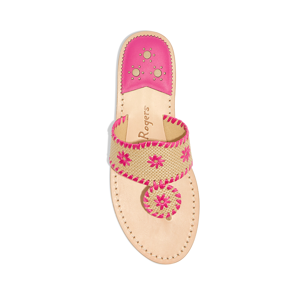Jacks Flat Sandal Rattan