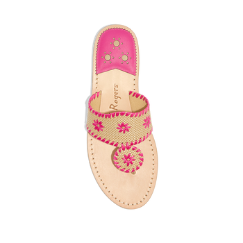 Jacks Flat Sandal Rattan