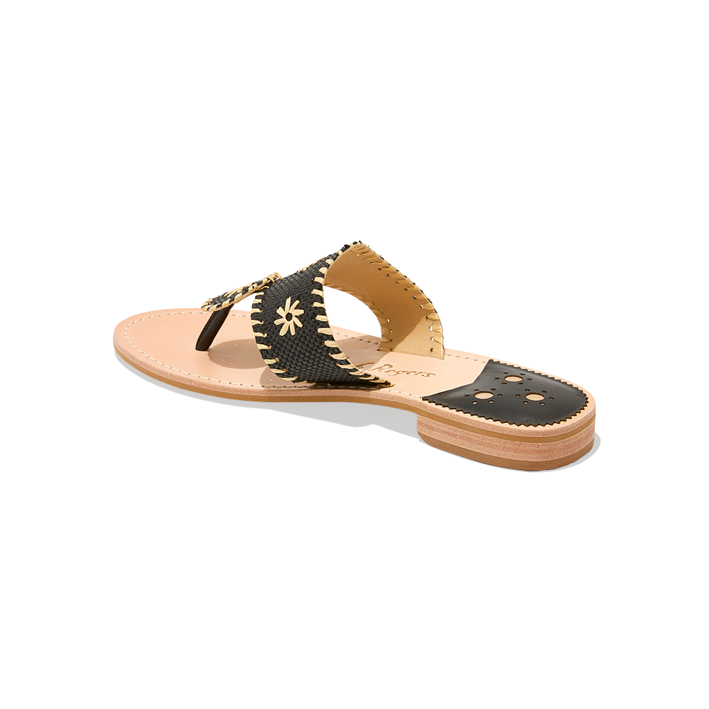 Jacks Flat Sandal Rattan