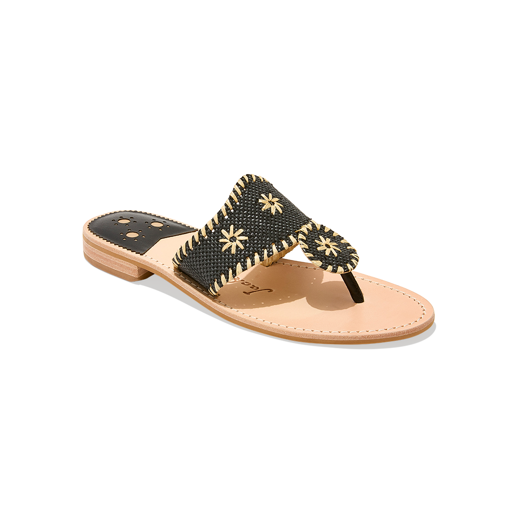 Jacks Flat Sandal Rattan