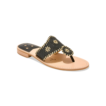 Jacks Flat Sandal Rattan