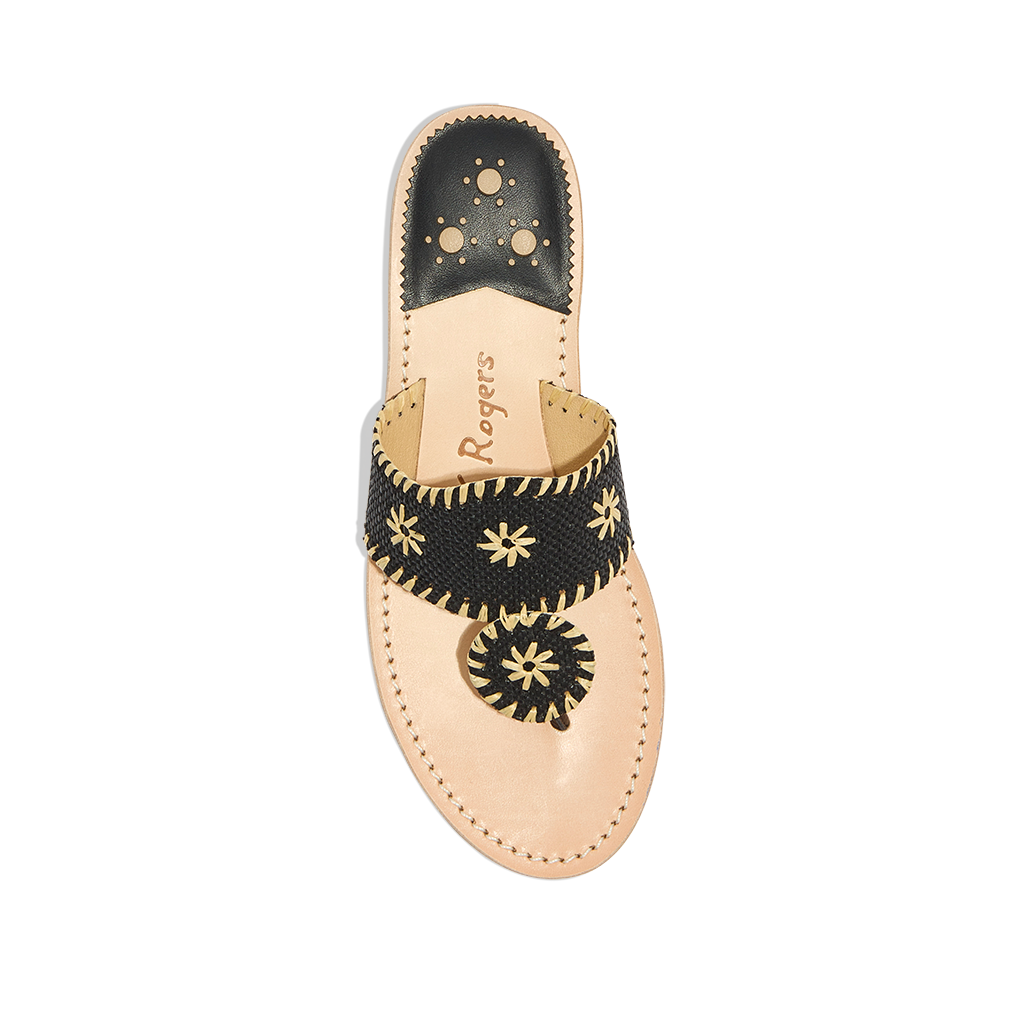 Jacks Flat Sandal Rattan