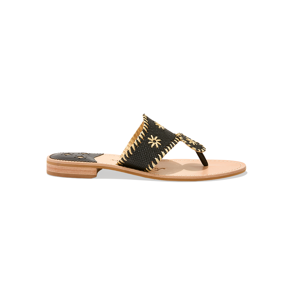 Jacks Flat Sandal Rattan