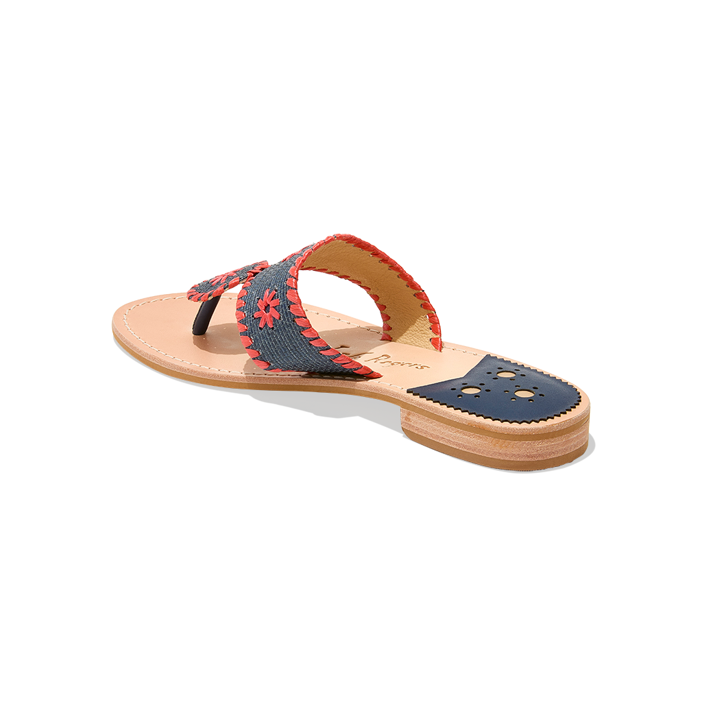 Jacks Flat Sandal Rattan