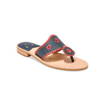 Jacks Flat Sandal Rattan