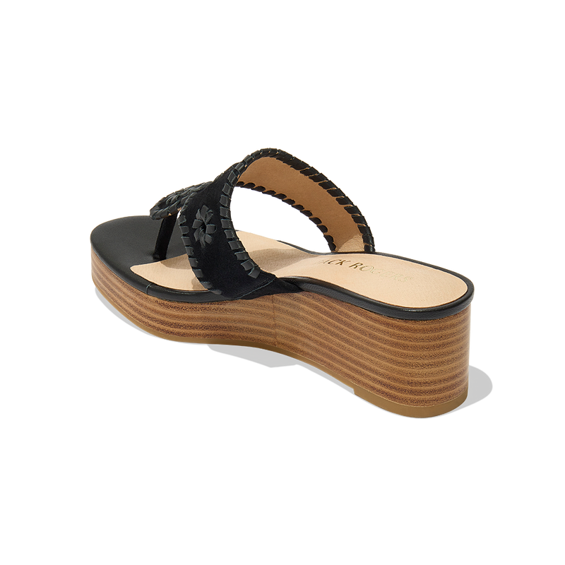 Jacks Suede Mid Wedge