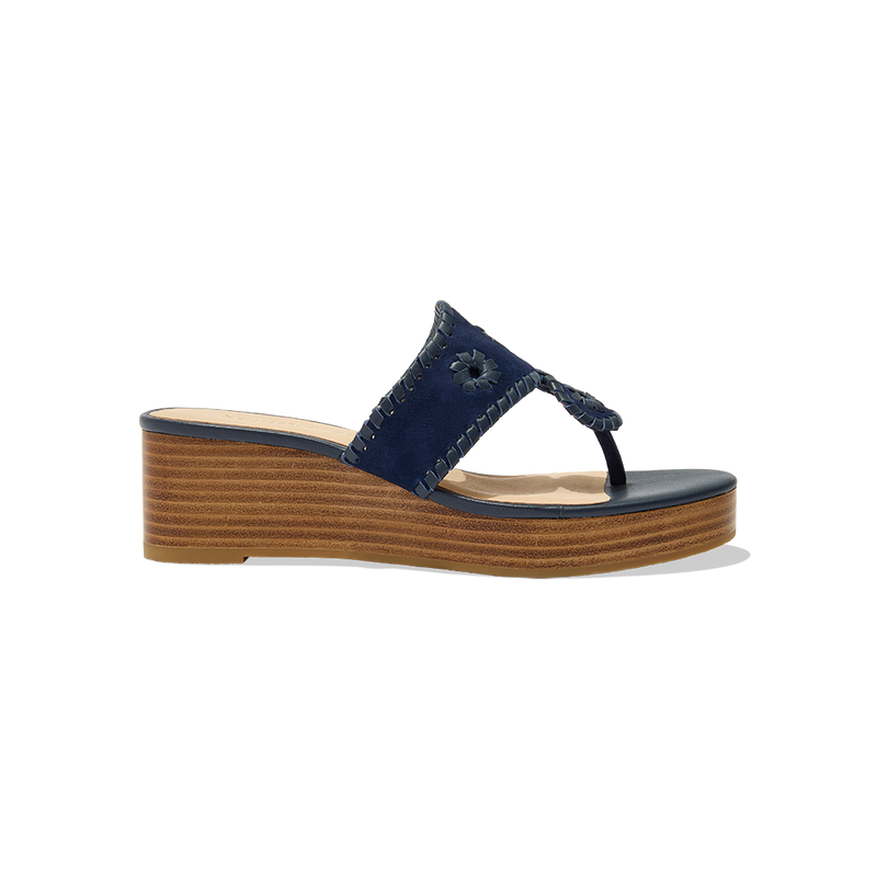 Jacks Suede Mid Wedge