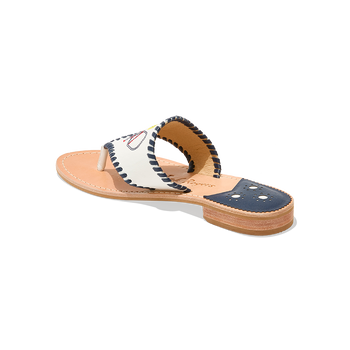 Pickleball Embroidered Sandal